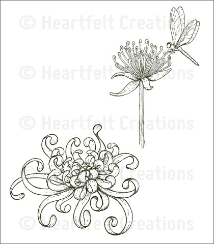 Штамп «Enchanted Mum Clusters Cling Stamp Set»
