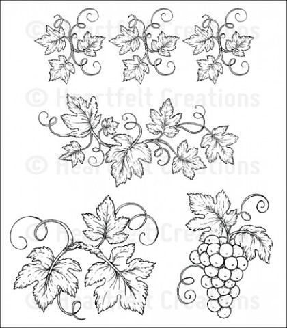 Штамп «Italiana Grapevines Cling Stamp Set»